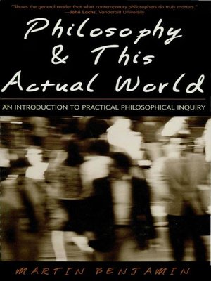 cover image of Philosophy & This Actual World